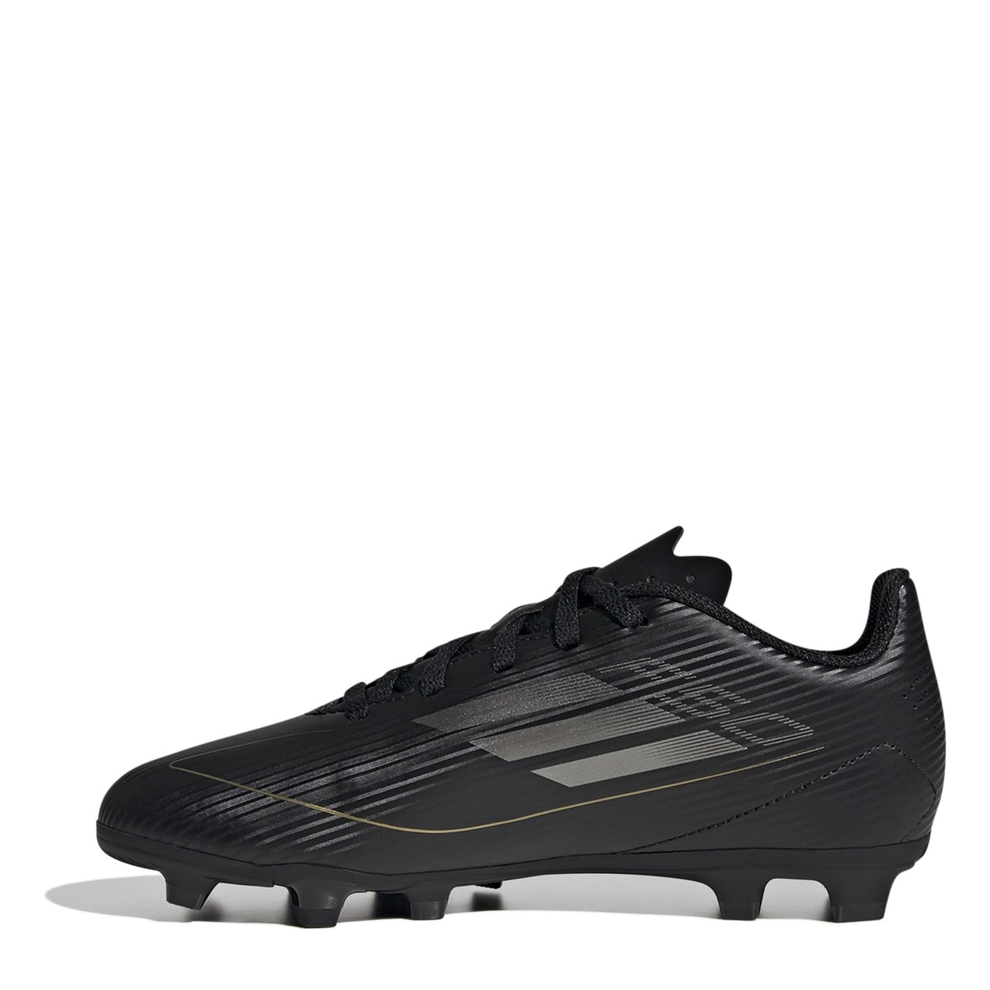 Ghete de fotbal adidas F50 Club Firm Ground pentru Copii negru argintiu