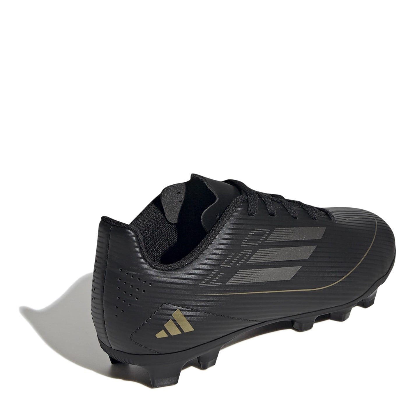 Ghete de fotbal adidas F50 Club Firm Ground pentru Copii negru argintiu