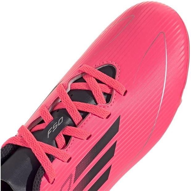 Ghete de fotbal adidas F50 Club Firm Ground pentru Copii roz negru