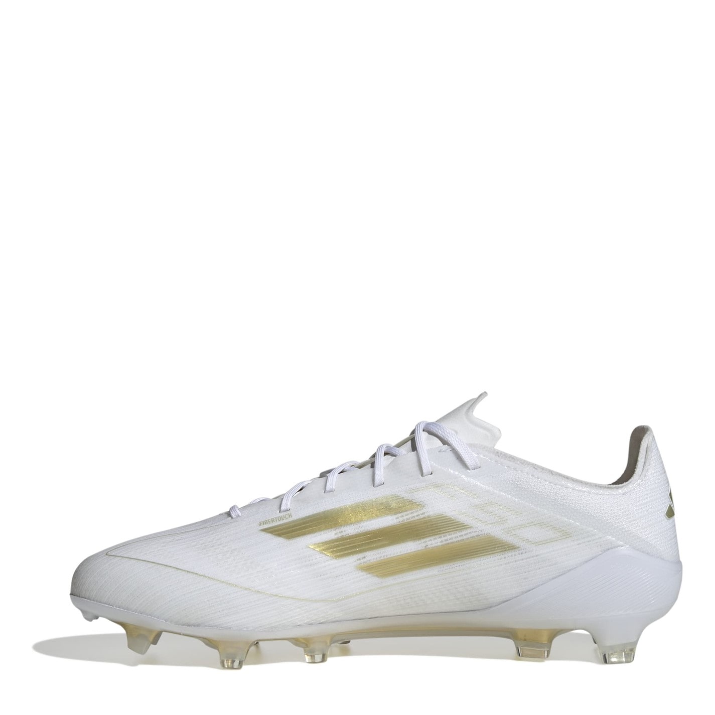 Ghete de fotbal adidas F50 Elite Firm Ground alb auriu