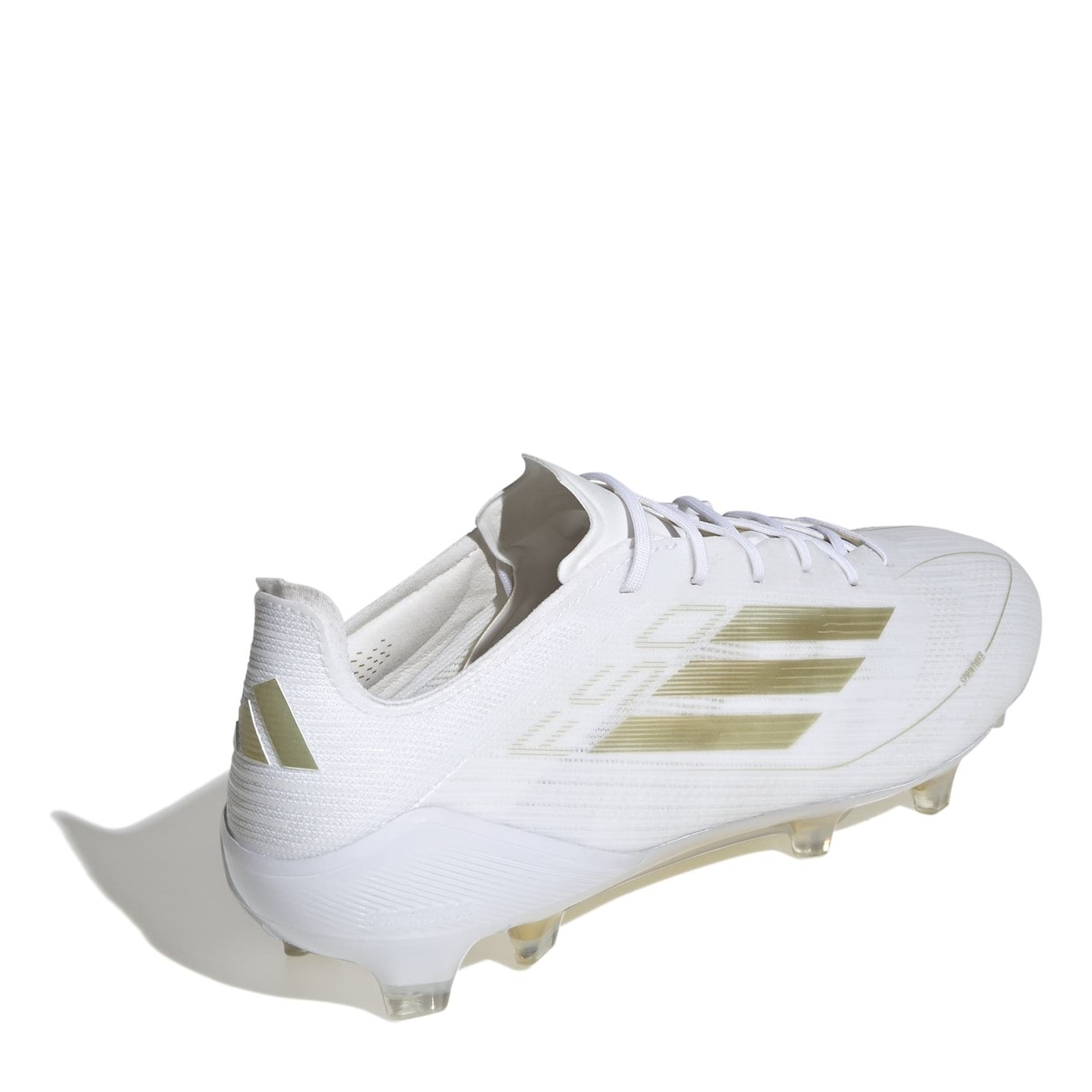 Ghete de fotbal adidas F50 Elite Firm Ground alb auriu