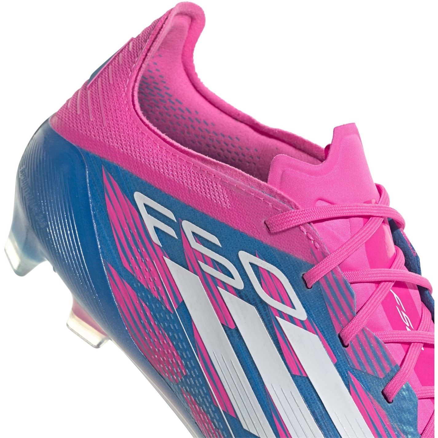 Ghete de fotbal adidas F50 Elite Firm Ground albastru roz