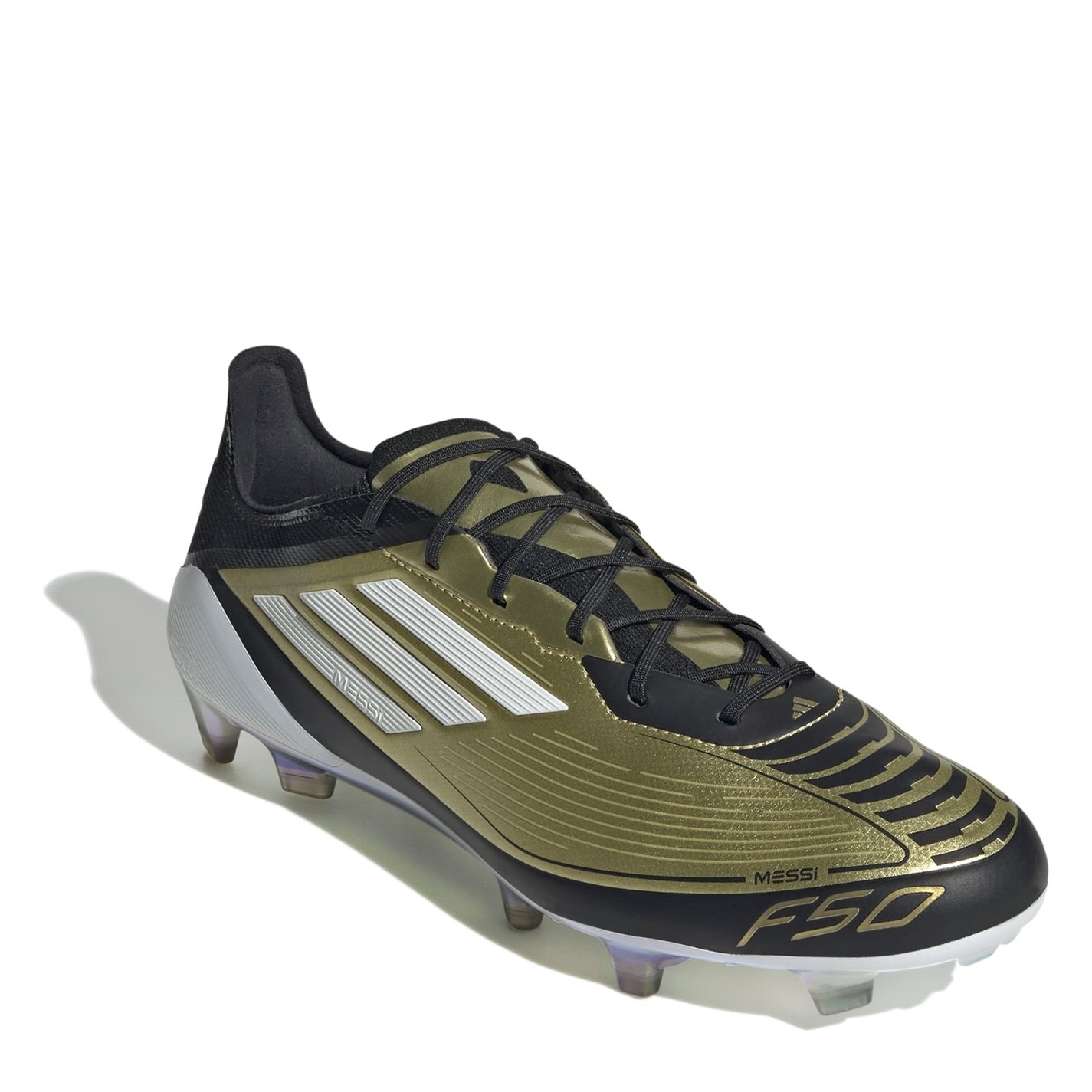 Ghete de fotbal adidas F50 Elite Firm Ground auriu negru