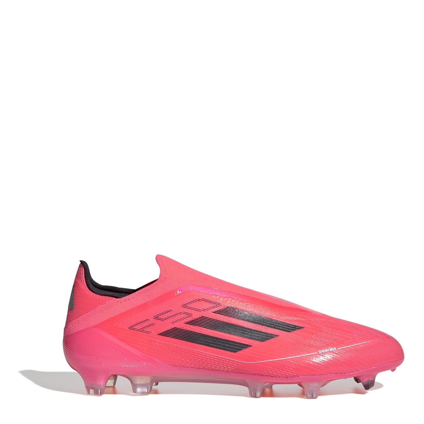 Ghete de fotbal adidas F50 Elite Laceless Firm Ground roz negru