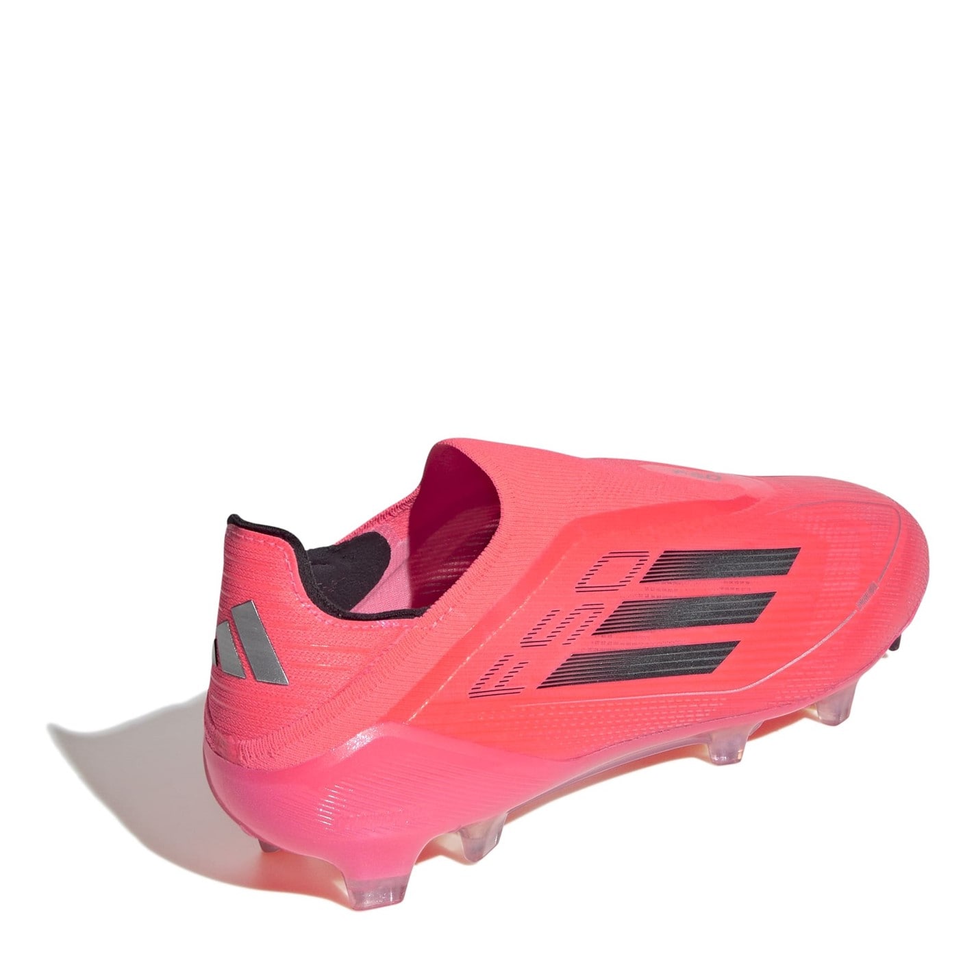 Ghete de fotbal adidas F50 Elite Laceless Firm Ground roz negru