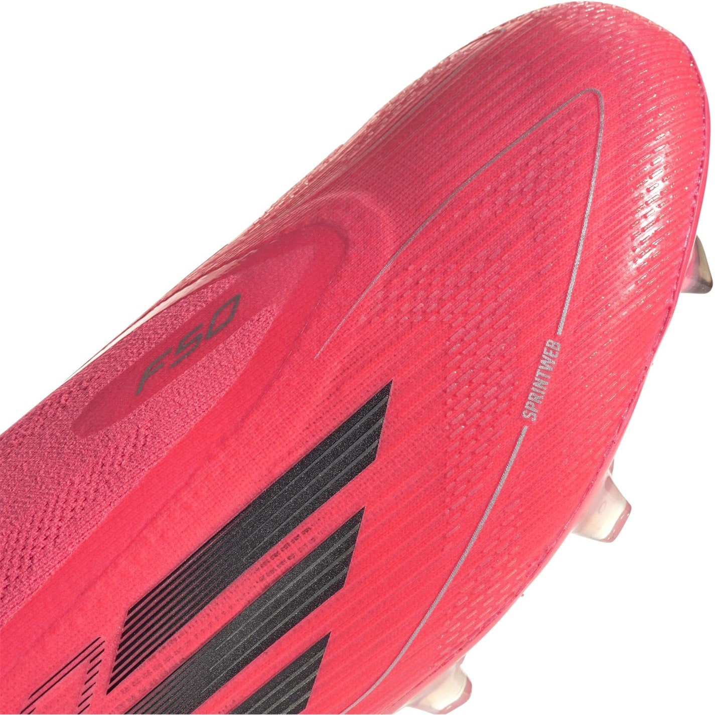 Ghete de fotbal adidas F50 Elite Laceless Firm Ground roz negru