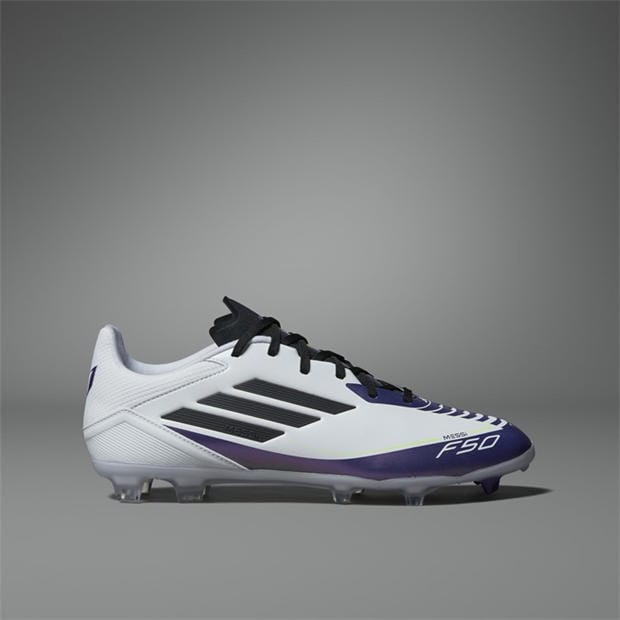 Ghete de fotbal adidas F50 League Firm Ground alb mov