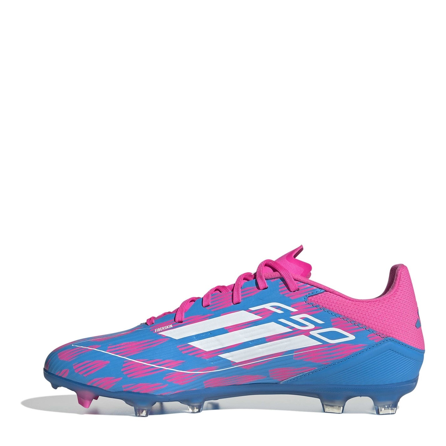 Ghete de fotbal adidas F50 League Firm Ground albastru roz