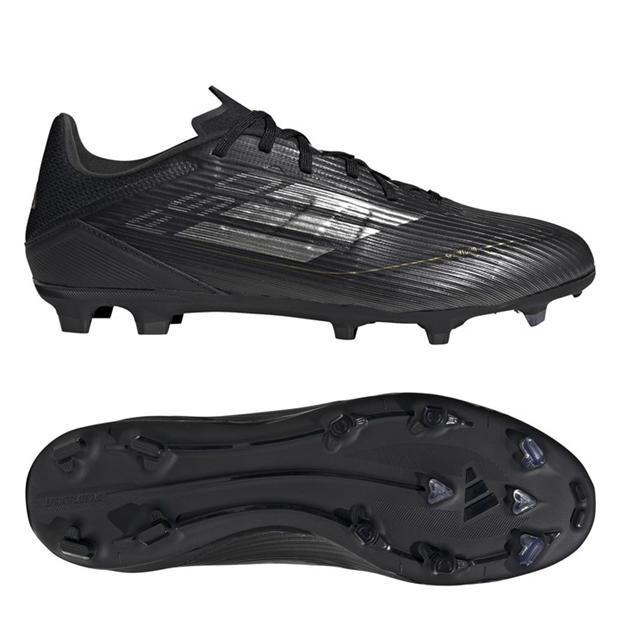 Ghete de fotbal adidas F50 League Firm Ground negru argintiu