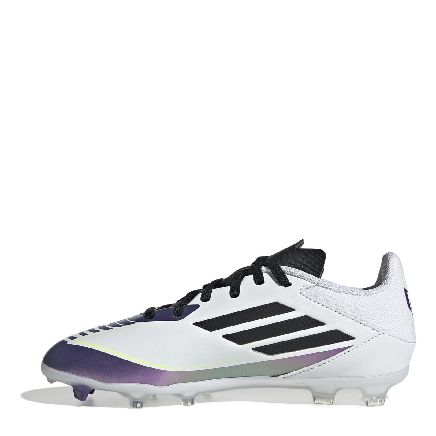 Ghete de fotbal adidas F50 League Firm Ground pentru Copii alb mov