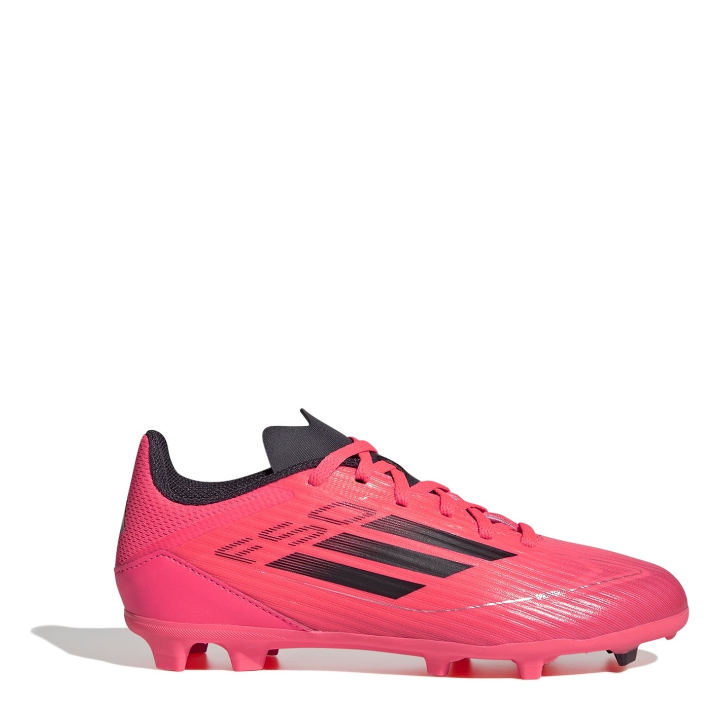 Ghete de fotbal adidas F50 League Firm Ground pentru Copii roz negru