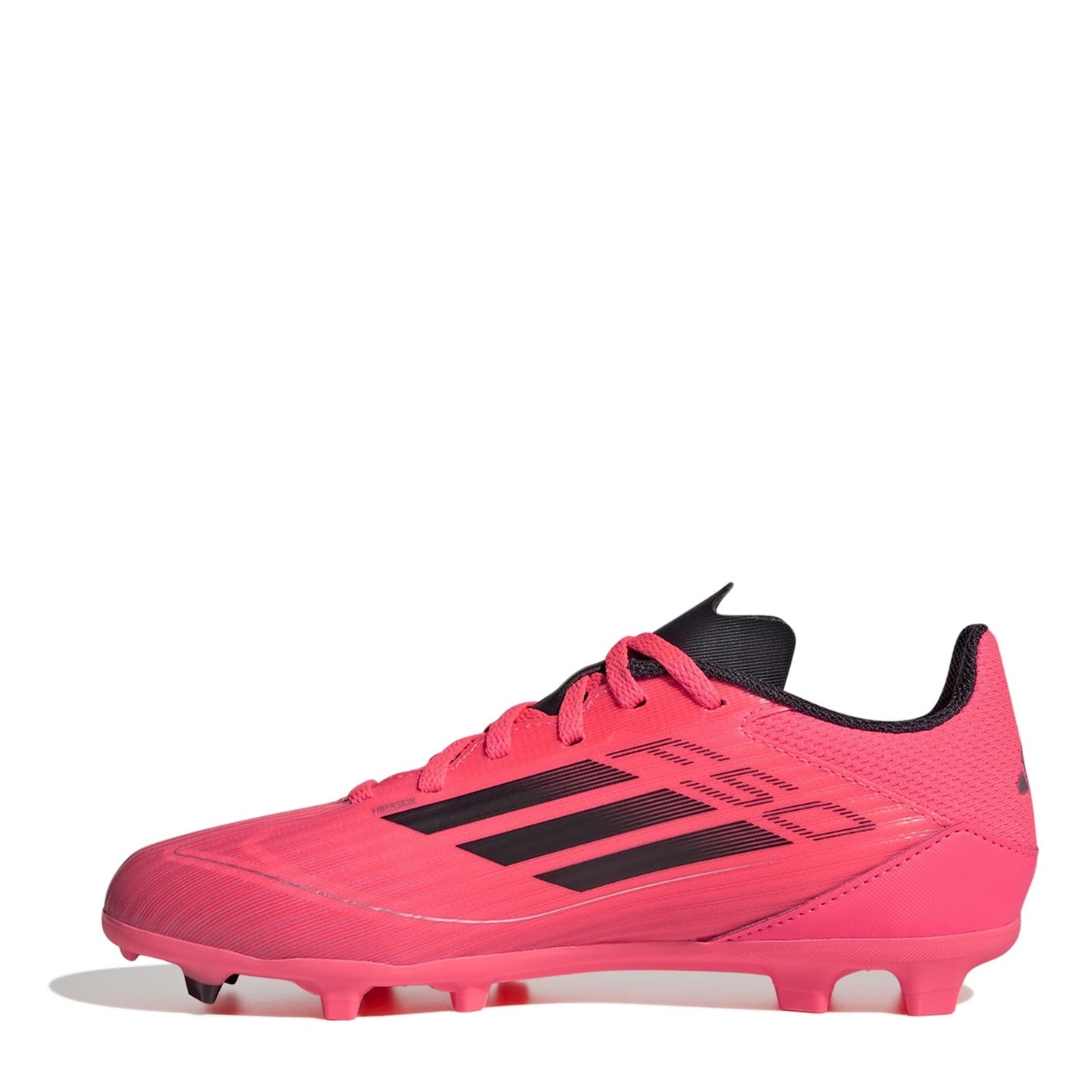 Ghete de fotbal adidas F50 League Firm Ground pentru Copii roz negru