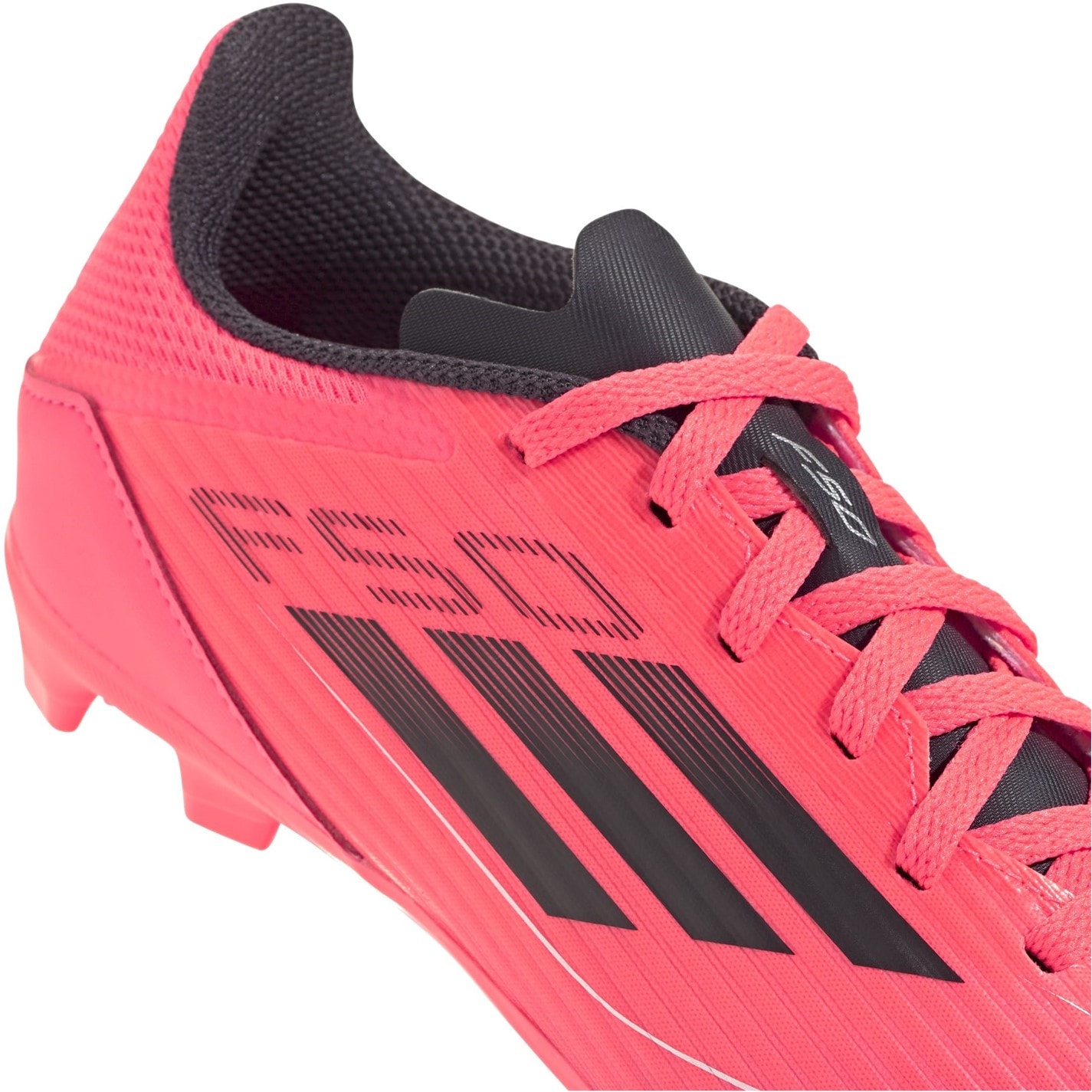 Ghete de fotbal adidas F50 League Firm Ground pentru Copii roz negru