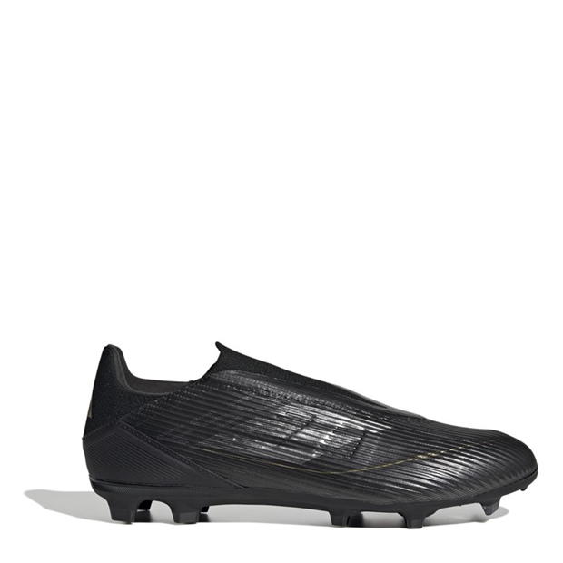 Ghete de fotbal adidas F50 League Laceless Firm Ground negru argintiu