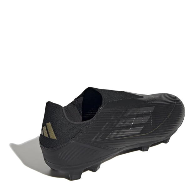 Ghete de fotbal adidas F50 League Laceless Firm Ground negru argintiu