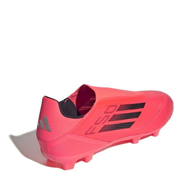 Ghete de fotbal adidas F50 League Laceless Firm Ground roz negru