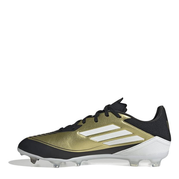 Ghete de fotbal adidas F50 League Firm Ground auriu negru