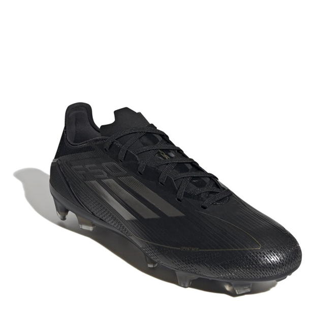 Ghete de fotbal adidas F50 Pro Firm Ground negru argintiu