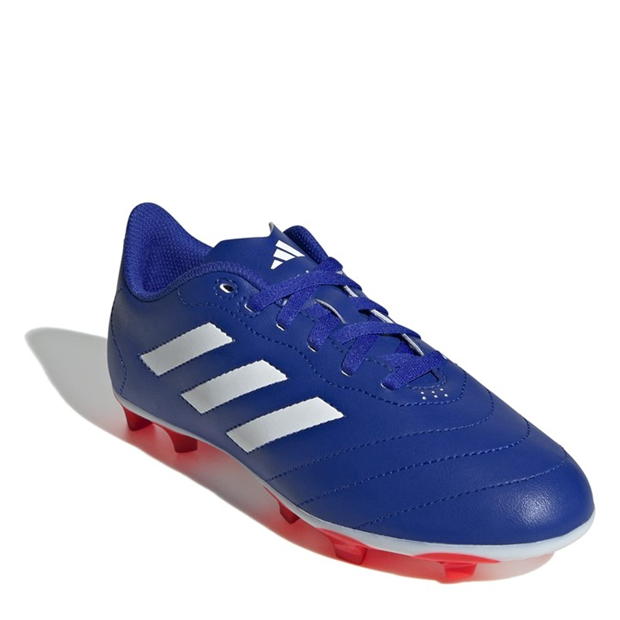 Ghete de fotbal adidas Goletto Firm Ground Juniors albastru alb rosu