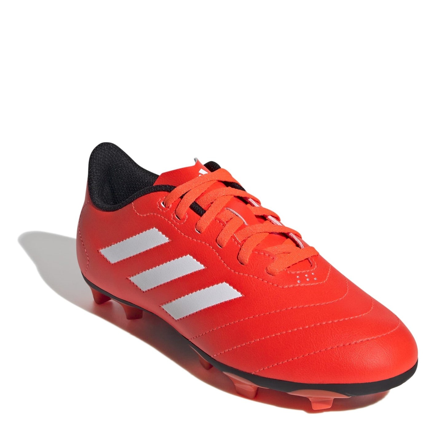 Ghete de fotbal adidas Goletto Firm Ground Juniors rosu alb