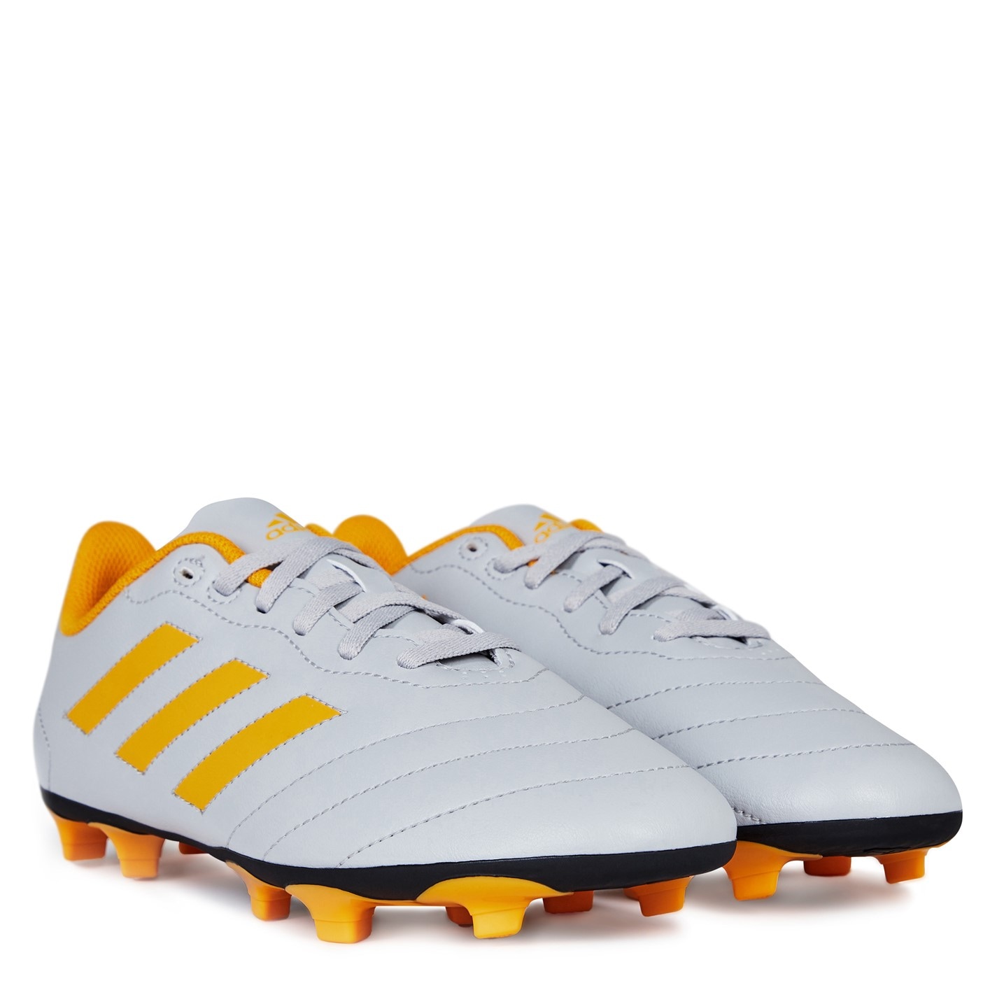 Ghete de fotbal adidas Goletto VIII Firm Ground gri portocaliu