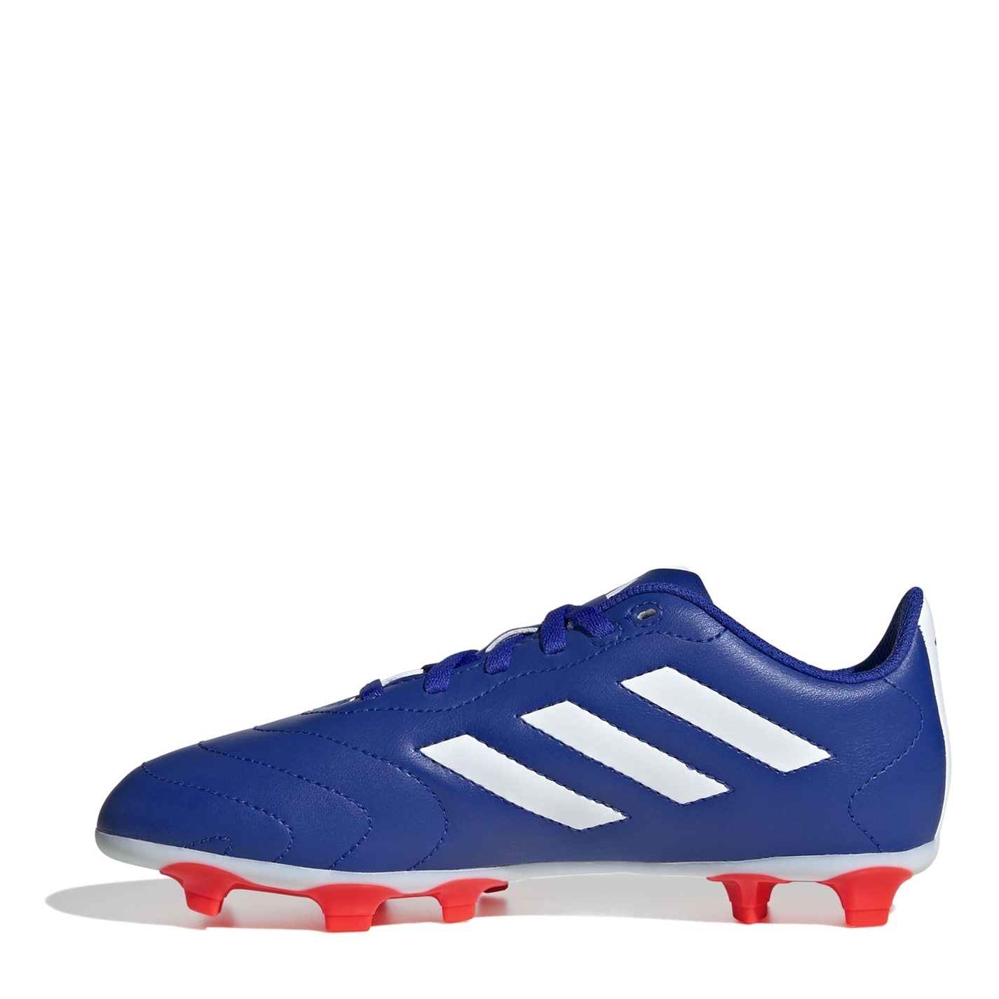 Ghete de fotbal adidas Goletto VIII Firm Ground pentru Copii albastru alb rosu