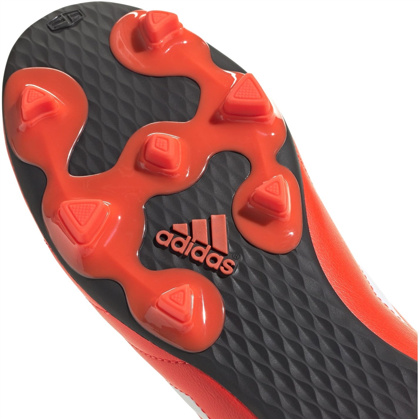 Ghete de fotbal adidas Goletto VIII Firm Ground rosu alb negru