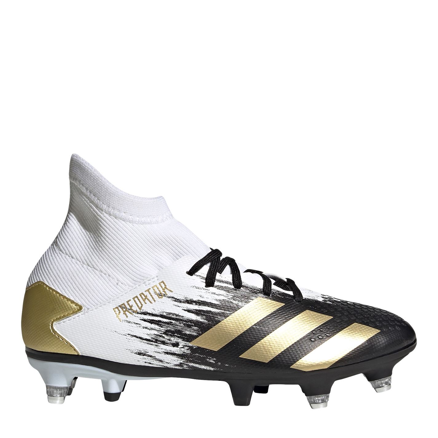 Ghete de fotbal adidas Predator 20.3 SG pentru copii alb auriu