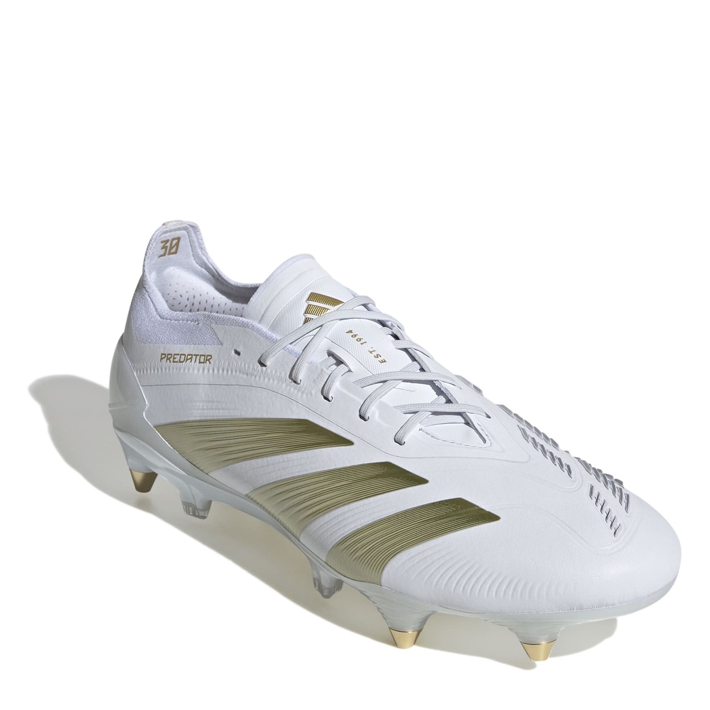 Ghete de fotbal adidas Predator 24 Elite gazon sintetic alb auriu