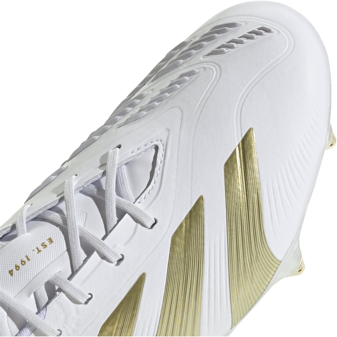 Ghete de fotbal adidas Predator 24 Elite gazon sintetic alb auriu