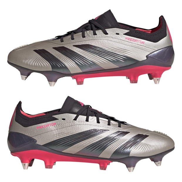 Ghete de fotbal adidas Predator 24 Elite gazon sintetic argintiu negru