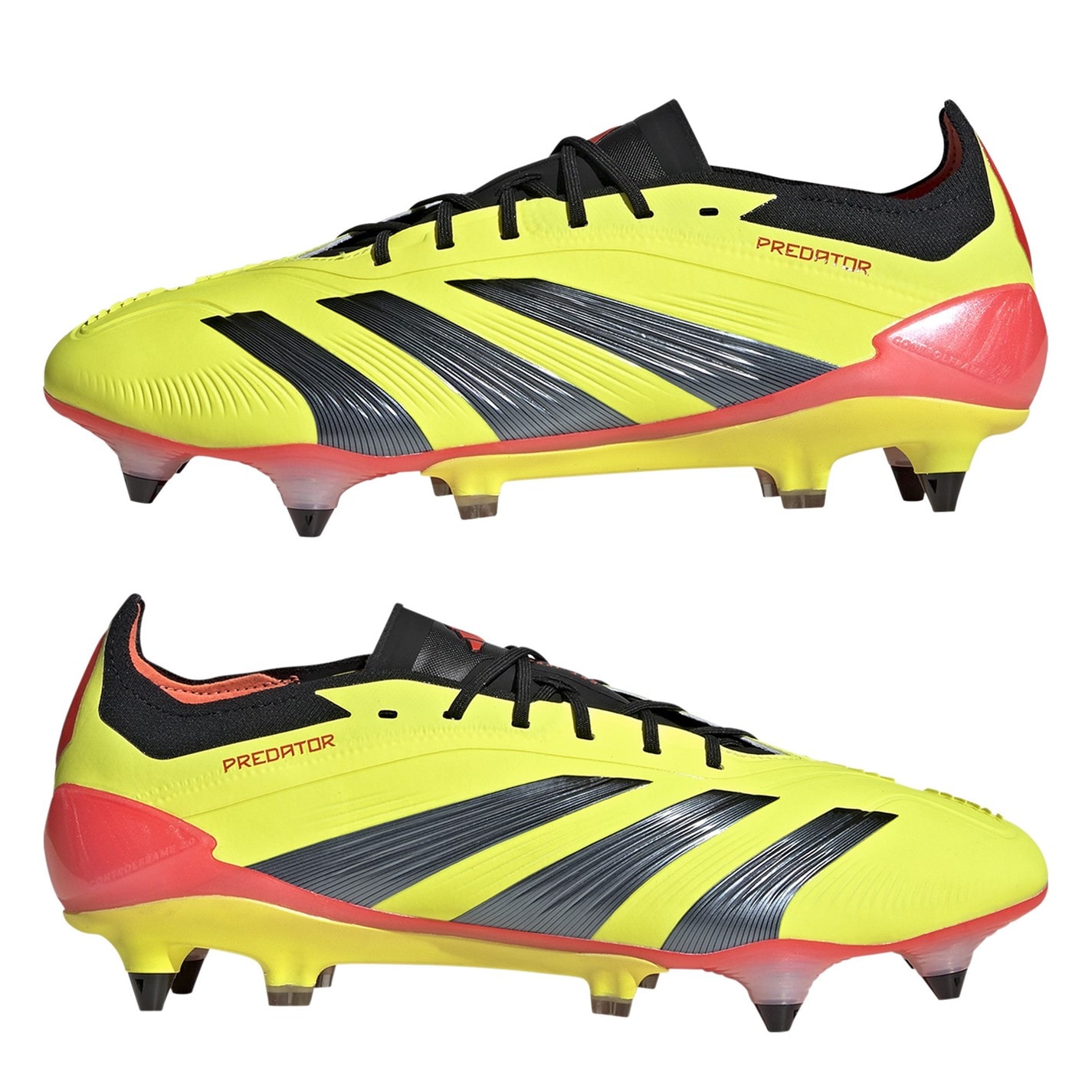 Ghete de fotbal adidas Predator 24 Elite gazon sintetic galben negru rosu