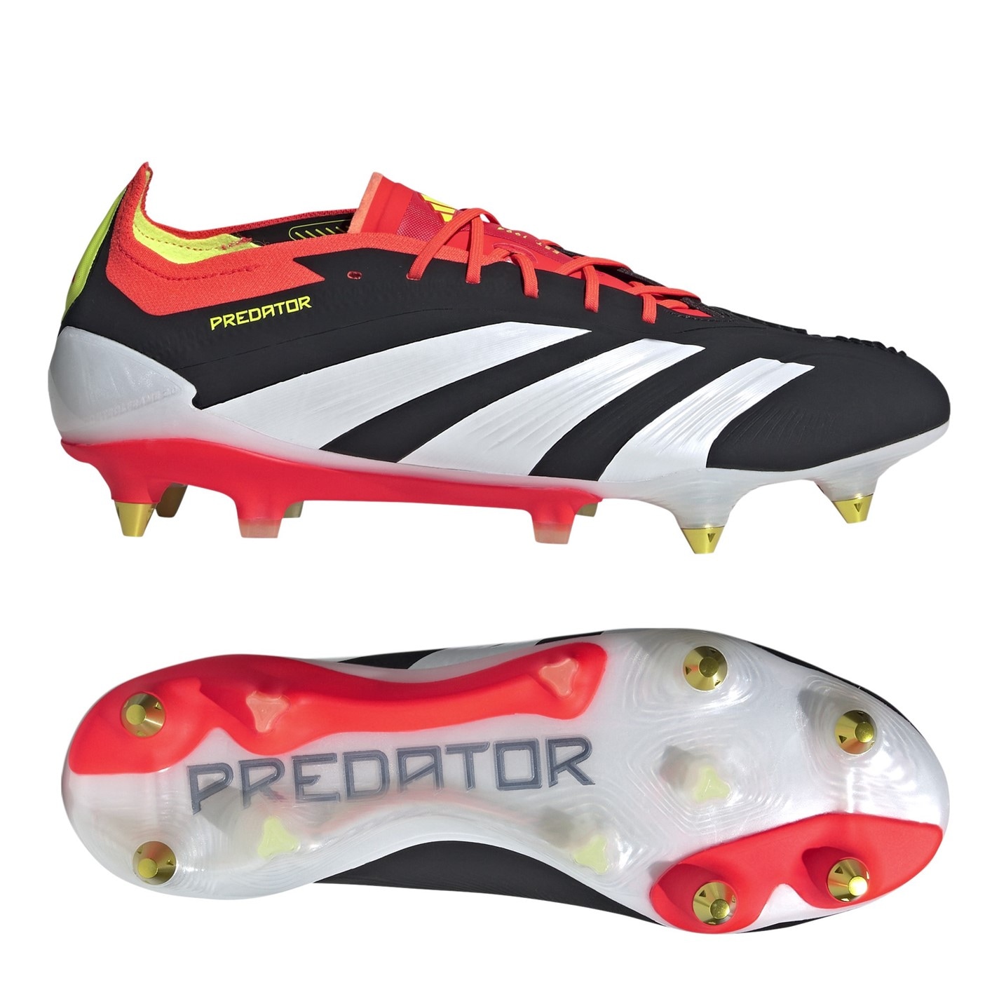 Ghete de fotbal adidas Predator 24 Elite gazon sintetic negru alb rosu