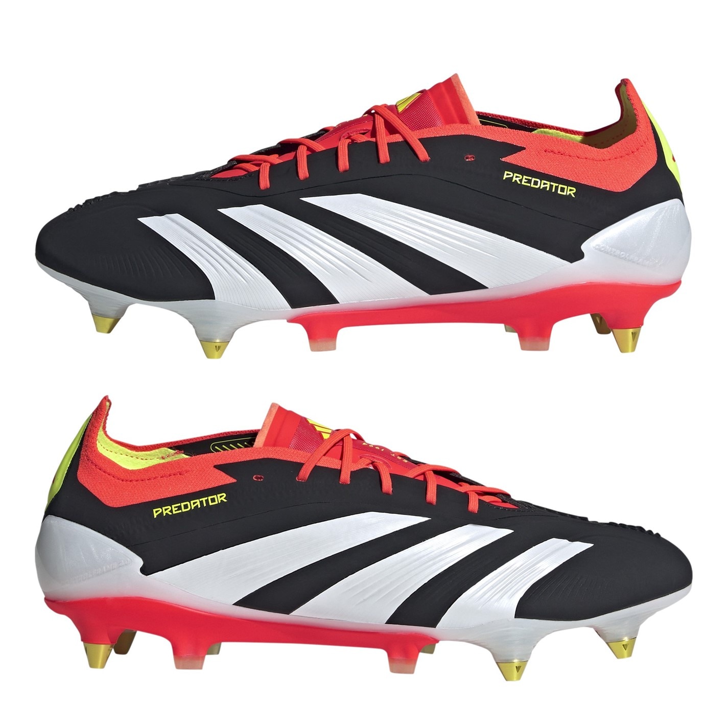 Ghete de fotbal adidas Predator 24 Elite gazon sintetic negru alb rosu