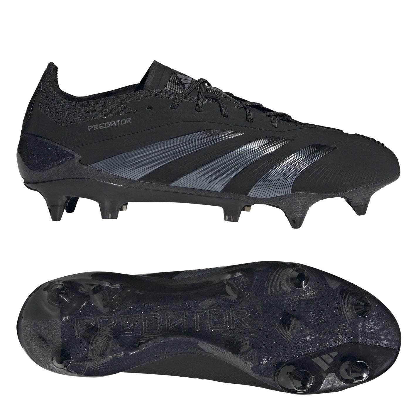 Ghete de fotbal adidas Predator 24 Elite gazon sintetic negru gri