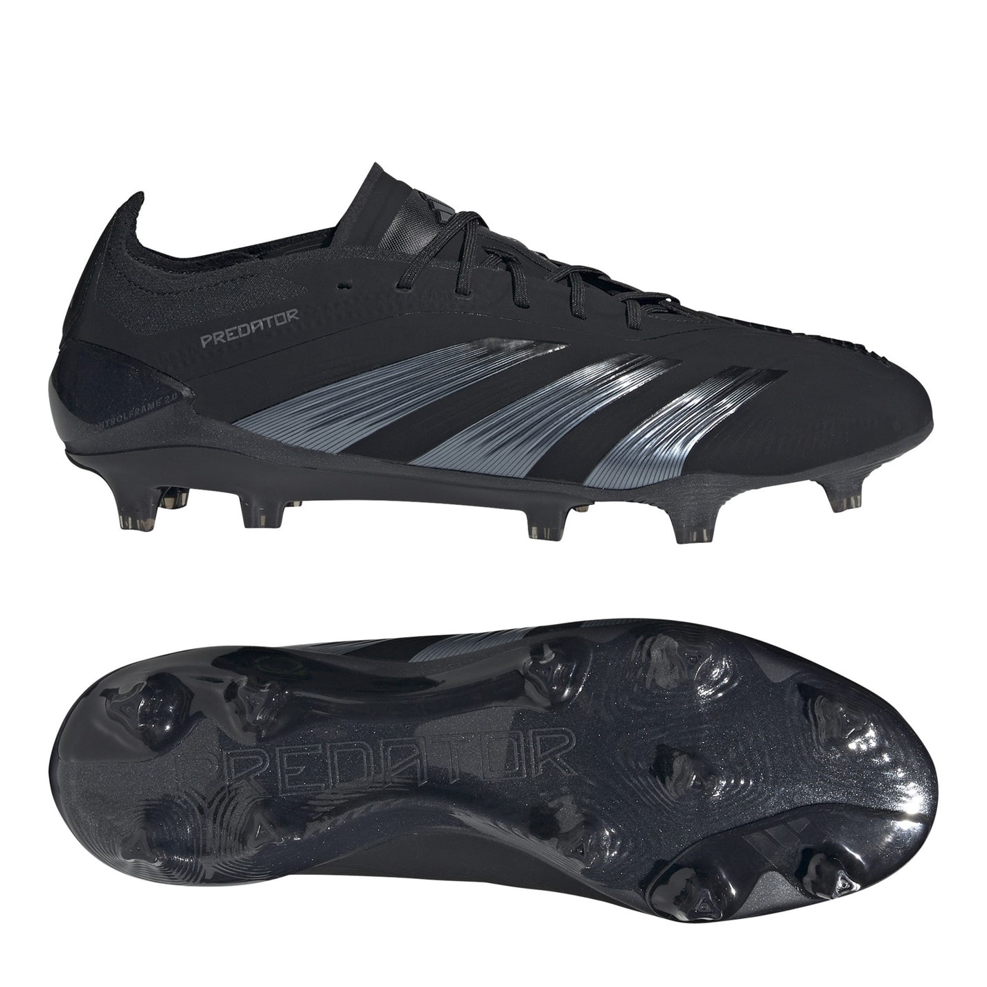 Ghete de fotbal adidas Predator 24 Elite Low Firm Ground negru gri