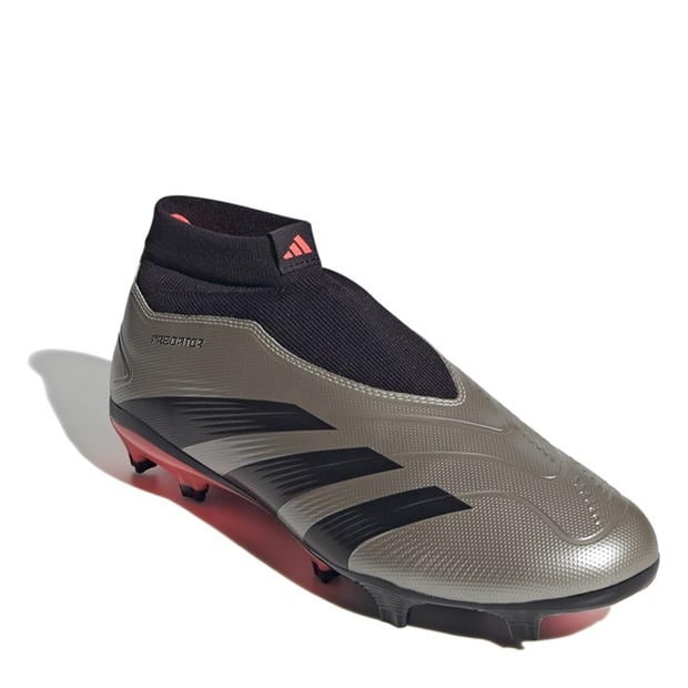 Ghete de fotbal adidas Predator 24 League Laceless Firm Ground argintiu negru