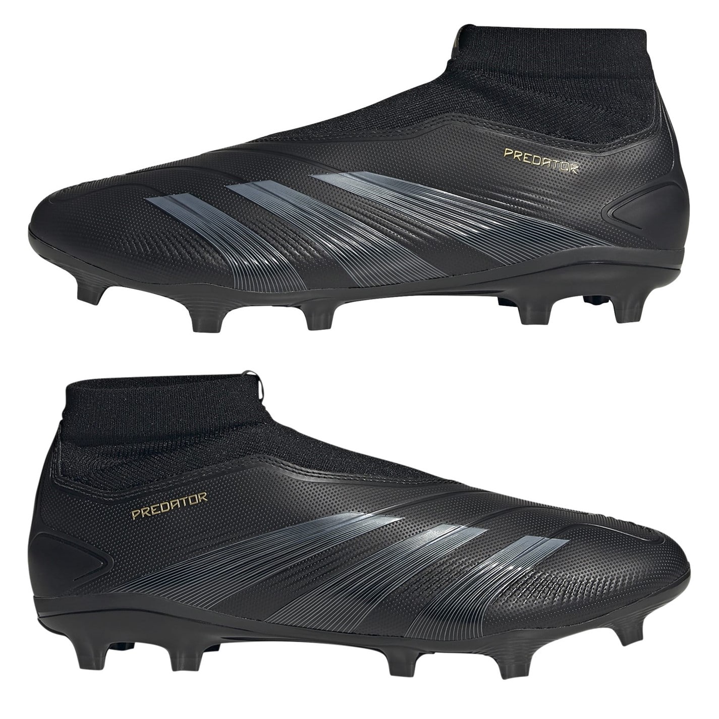 Ghete de fotbal adidas Predator 24 League Laceless Firm Ground core negru crbn