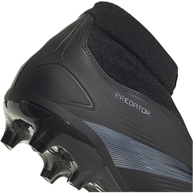 Ghete de fotbal adidas Predator 24 League Laceless Firm Ground negru gri