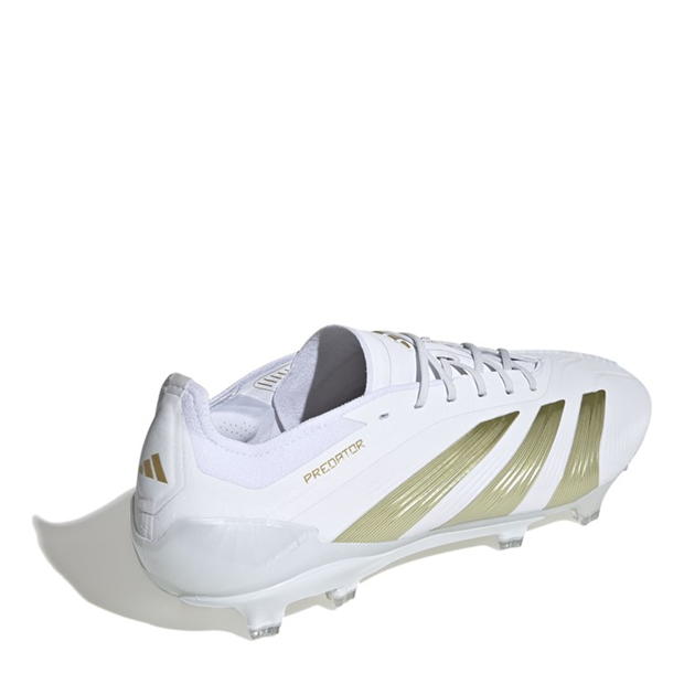 Ghete de fotbal adidas Predator Elite Firm Ground alb auriu