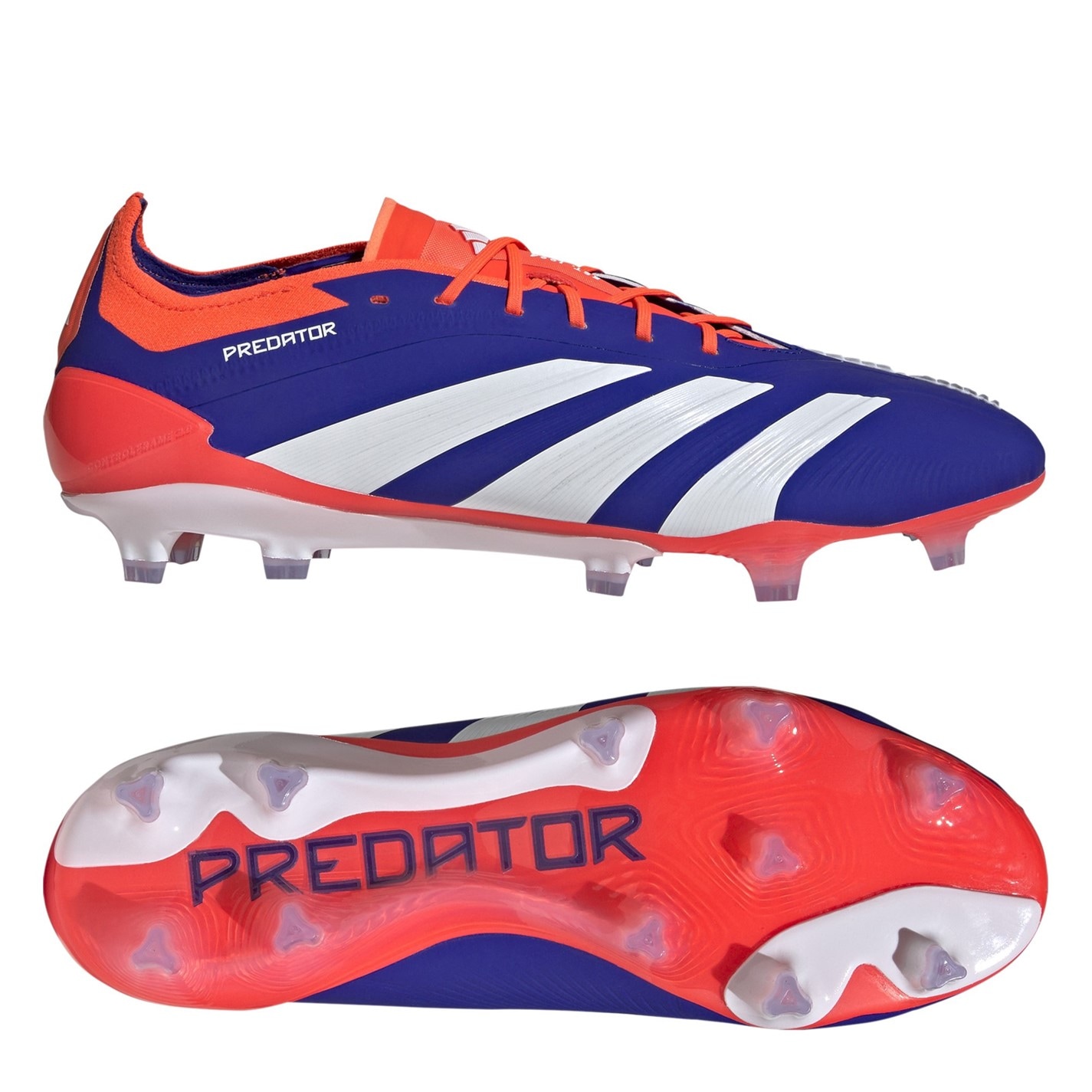 Ghete de fotbal adidas Predator Elite Firm Ground albastru alb rosu