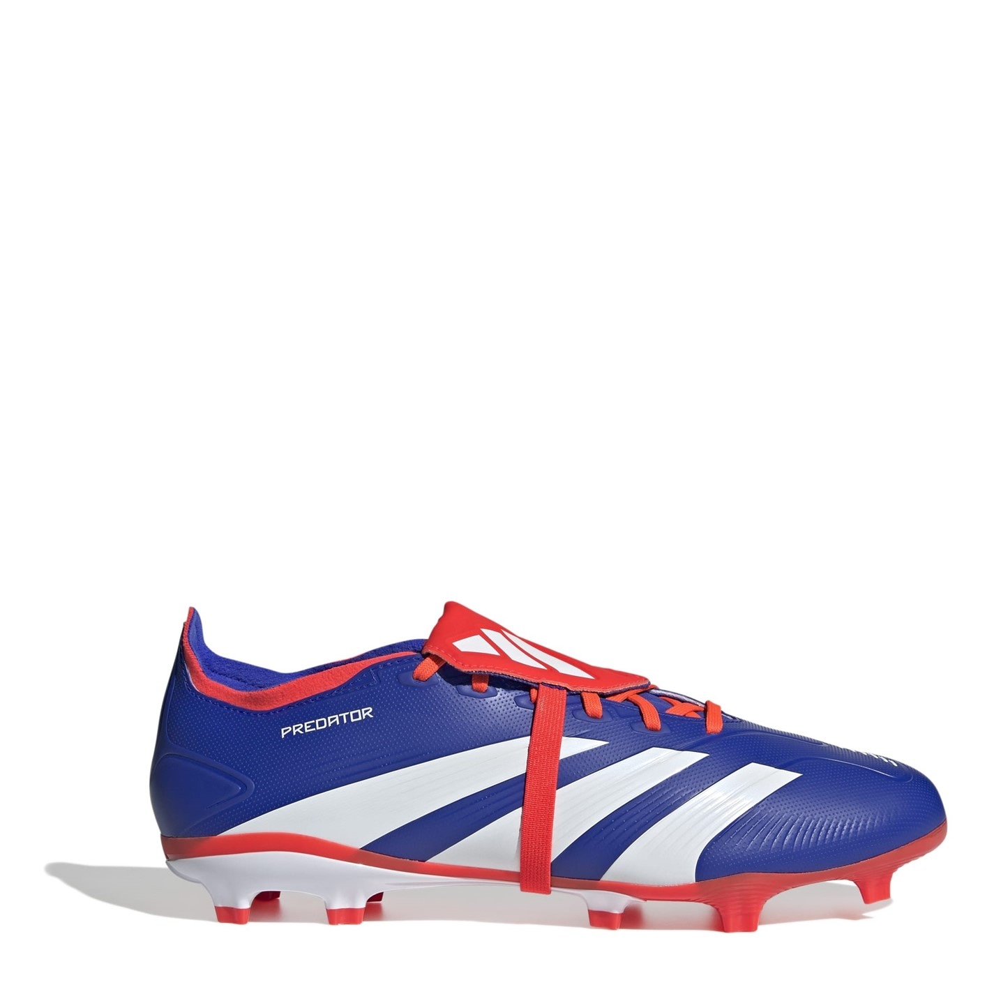 Ghete de fotbal adidas Predator League Fold-Over Tongue Firm Ground albastru alb rosu