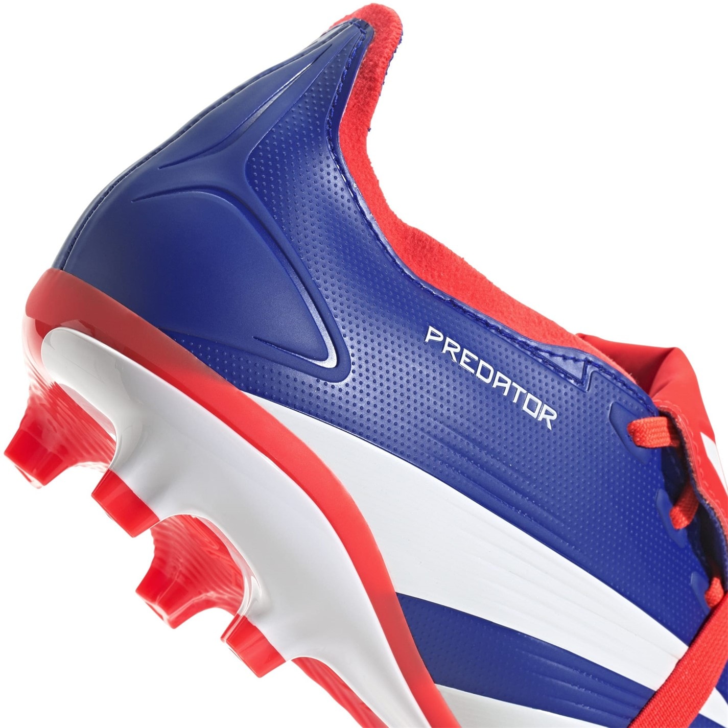 Ghete de fotbal adidas Predator League Fold-Over Tongue Firm Ground albastru alb rosu