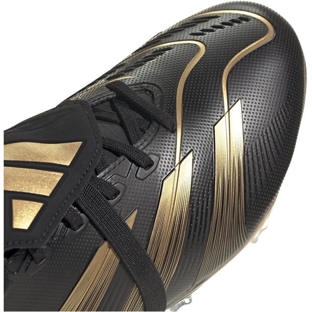 Ghete de fotbal adidas Predator League Fold-Over Tongue Firm Ground negru auriu