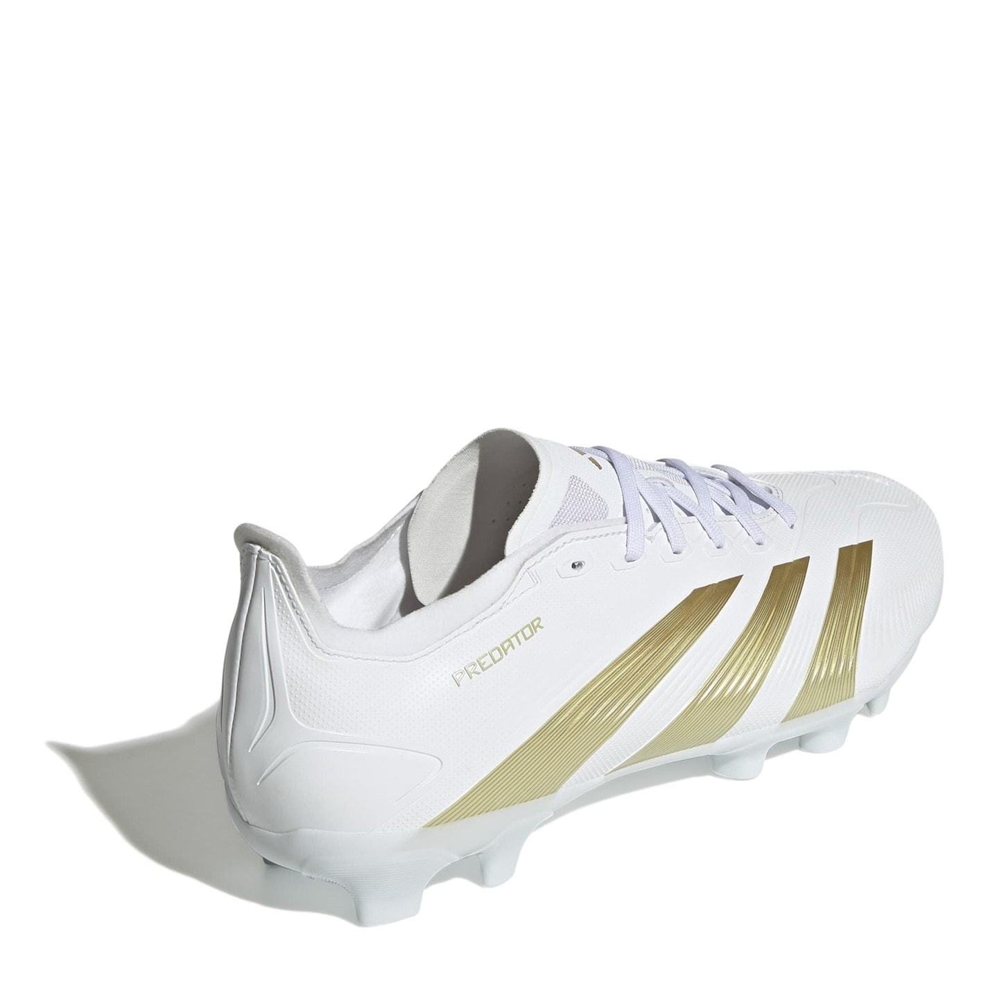 Ghete de fotbal adidas Predator League Multi Ground alb auriu