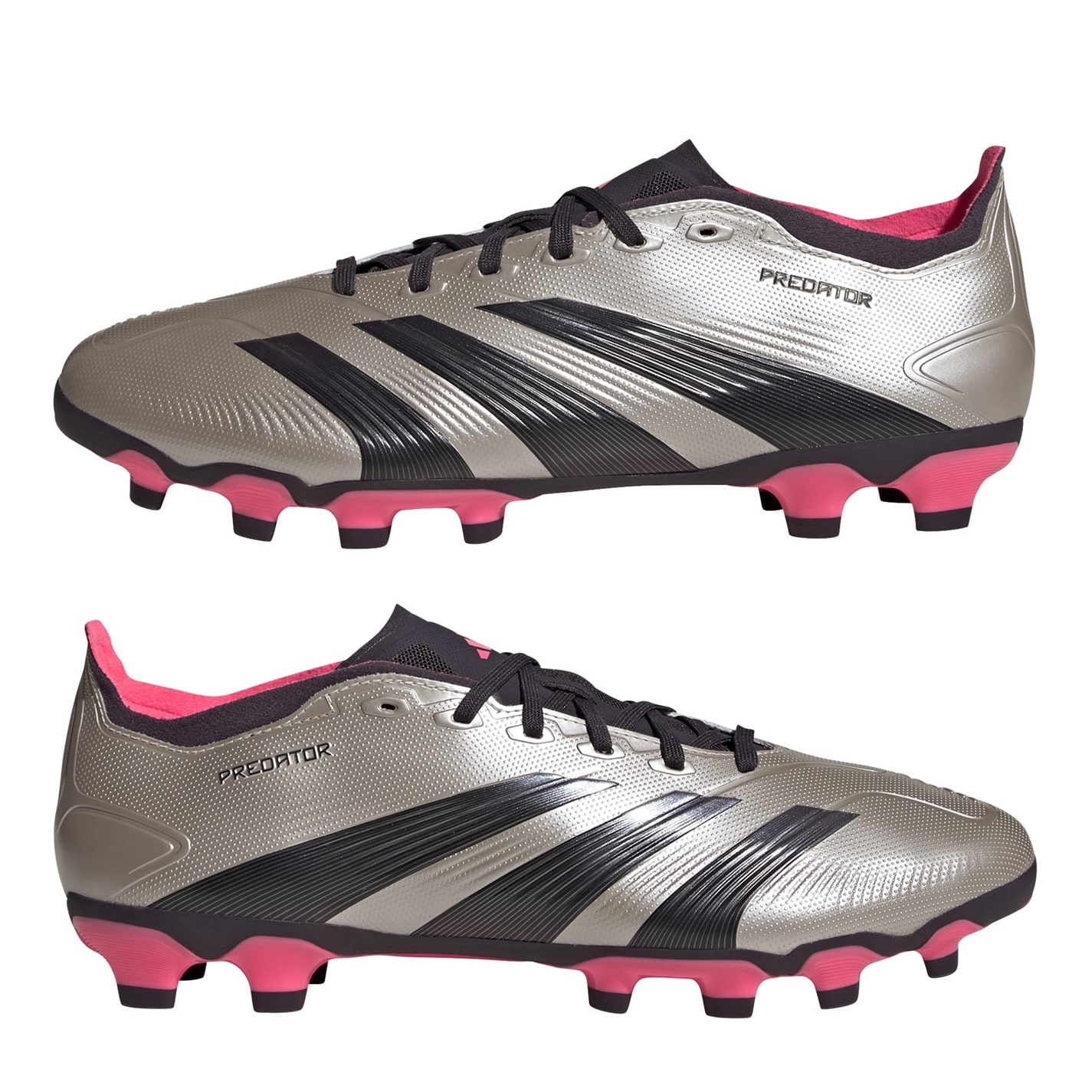 Ghete de fotbal adidas Predator League Multi Ground platin negru trbo