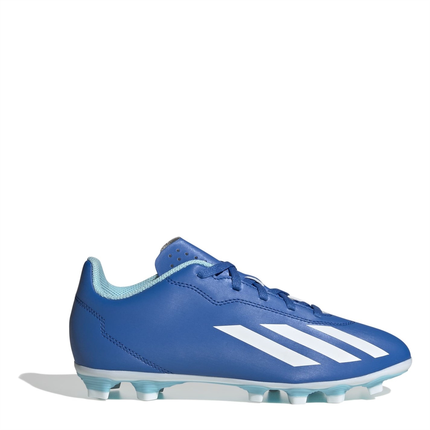 Ghete de fotbal adidas X Crazyfast Club Flexible Firm Ground pentru Copii albastru alb