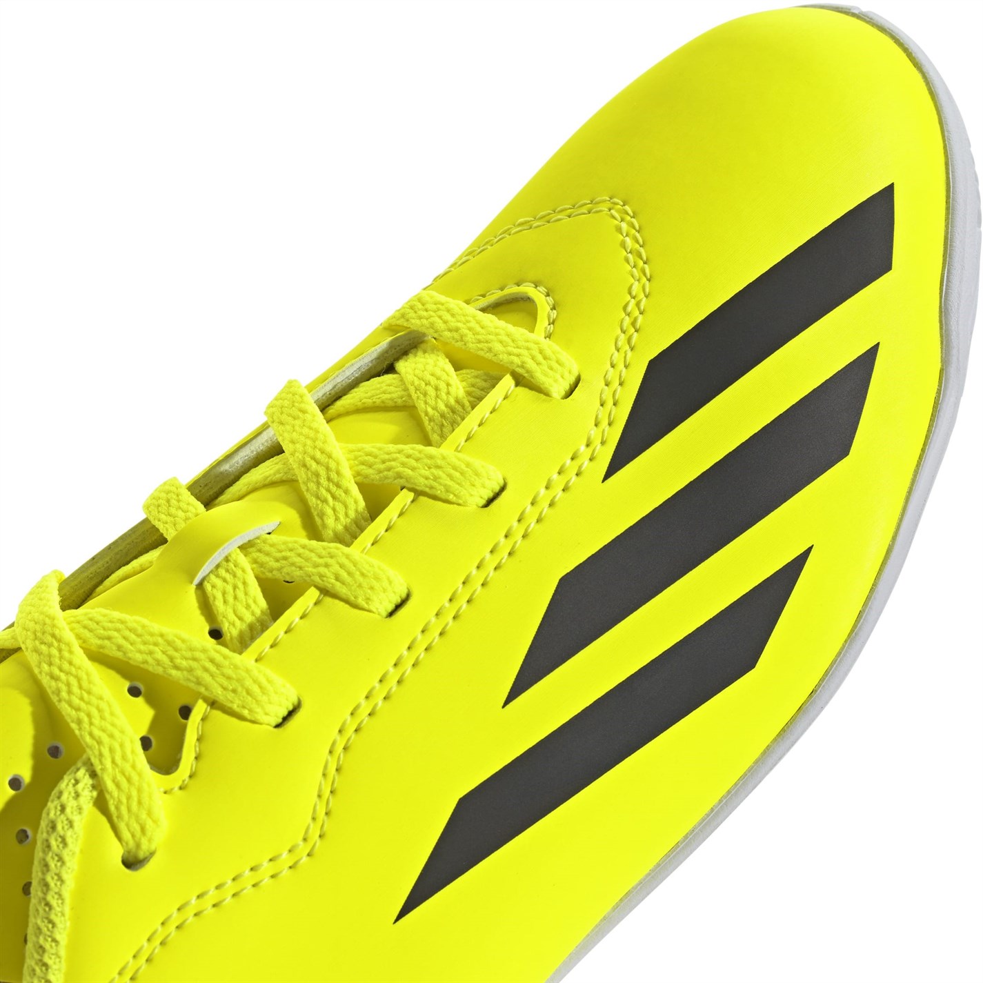 Ghete de fotbal adidas X Crazyfast Club Juniors Indoor galben negru alb