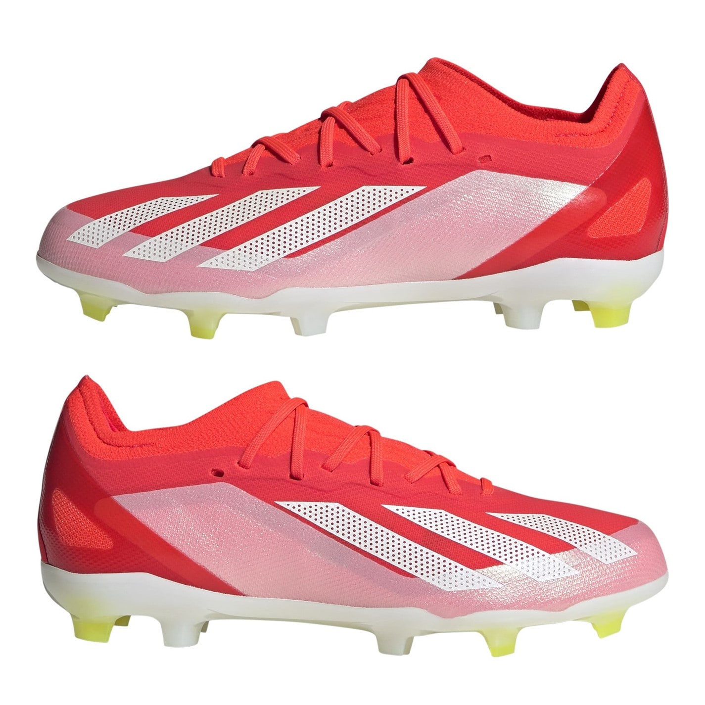 Ghete de fotbal adidas X Crazyfast Elite Firm Ground pentru Copii rosu alb galben