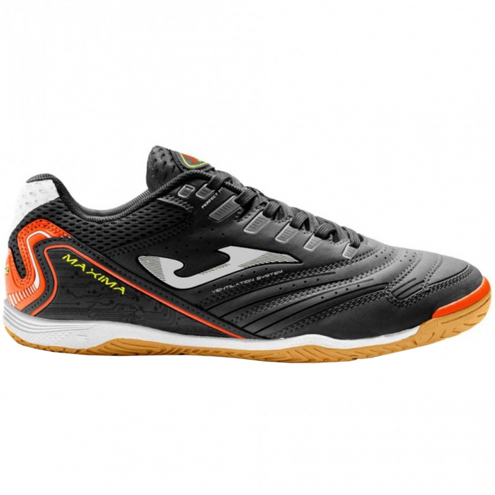 Ghete de fotbal Joma Maxima 2301 Indoor negru-portocaliu MAXS2301IN